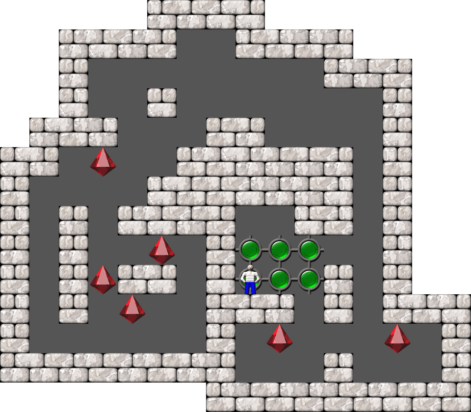 Sokoban Alberto Garcia Arranged level 136